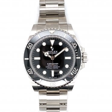 Pre-Owned Mens Rolex Submariner - Black Non Date Watch - 124060 - 2022