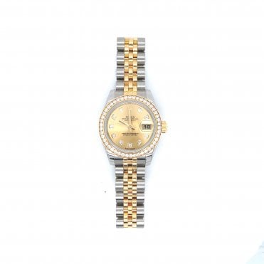 Pre-Owned Rolex Datejust Lady - Champagne Diamond Dial & Bezel - 179383 - 2014