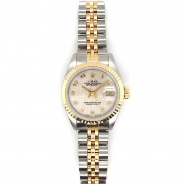 Pre-Owned Rolex Datejust Lady - Cream Anniversary Arabic Dial - 69173 - 1989