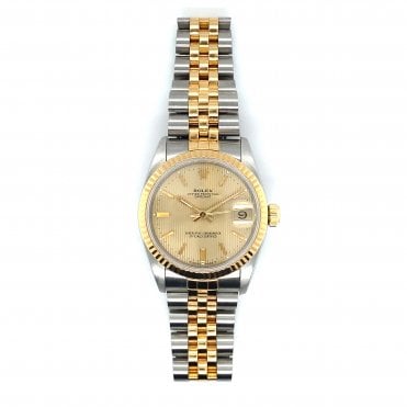 Pre-Owned Unisex Datejust 'Midsize' 31 - Bi-Metal Champagne Dial Watch - 68273 - 1995