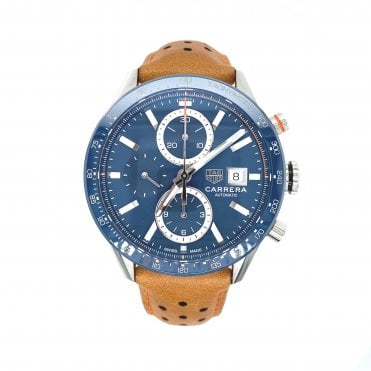 Automatic Carrera Mens Watch - Blue Chronograph Dial - CBM2112-0 - Unworn