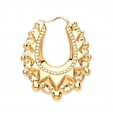 Y/G Large Traditional Creoles Earrings