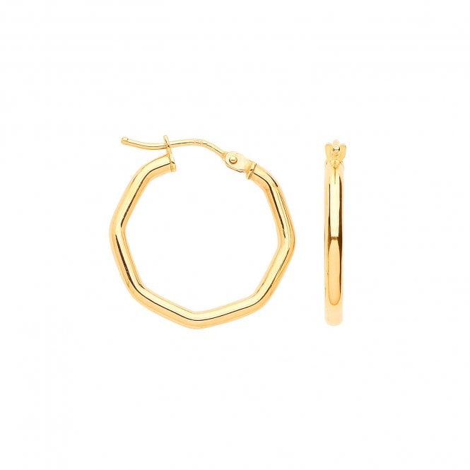 Y/G Octagon Hoop Earrings