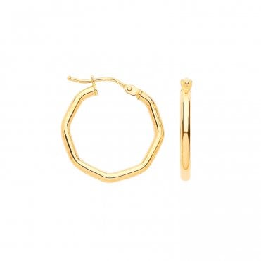 Y/G Octagon Hoop Earrings